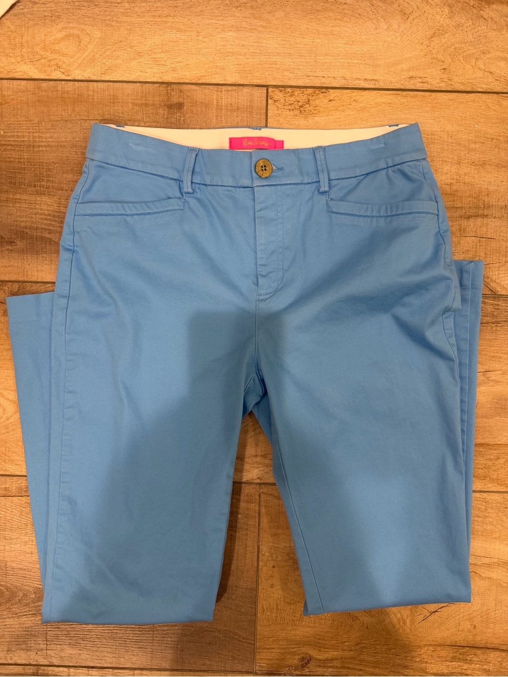 Lilly Pulitzer Sky Blue Cropped Chino Pants
